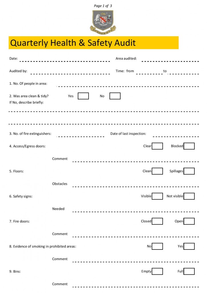 Quarterly Health & Safety Audit Sheet-page-001